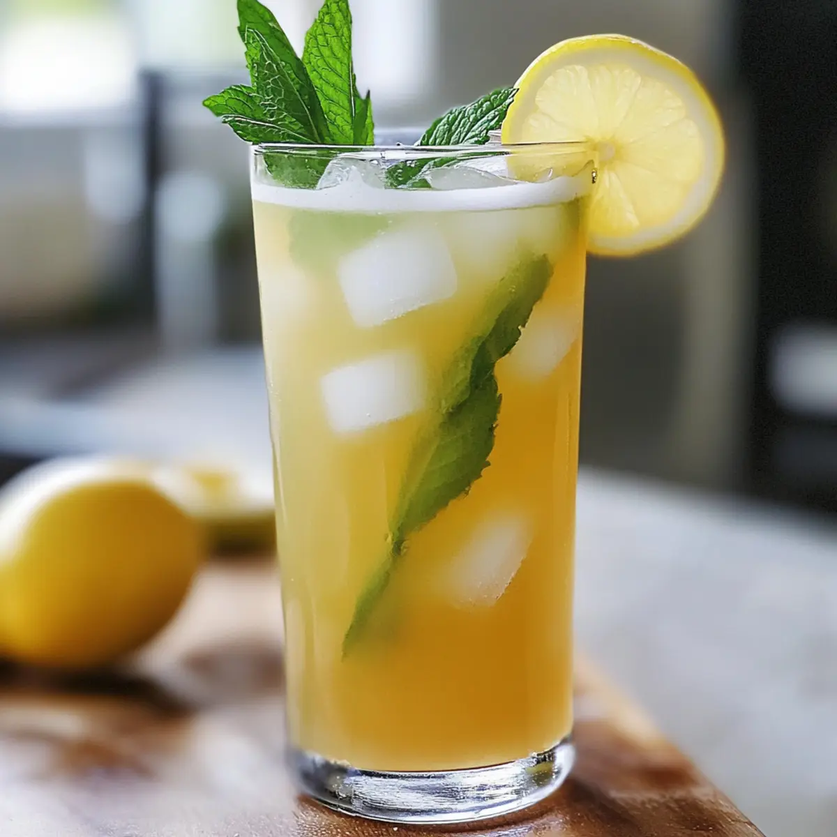 Healthier Green Tea Lemonade