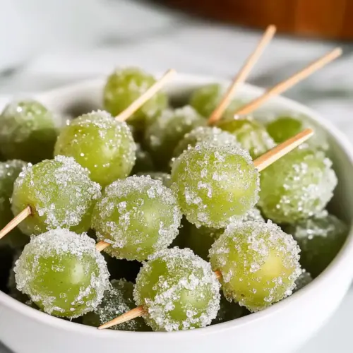 Sugared Prosecco Grapes With Vodka