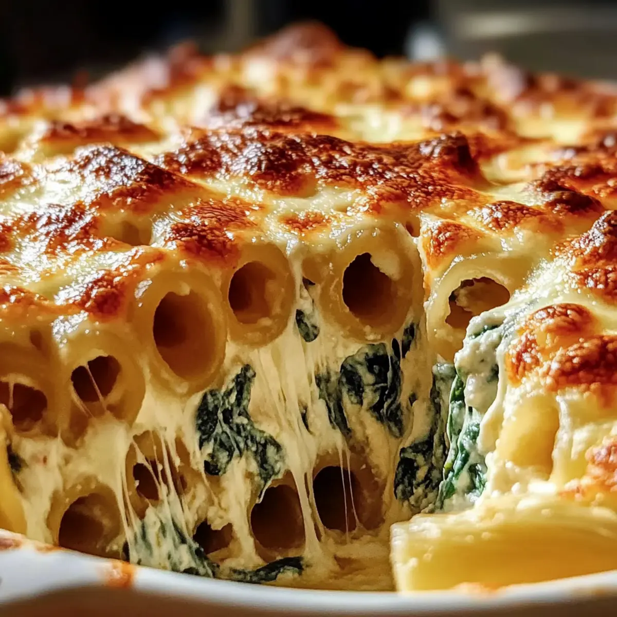 Spinach Ricotta Pasta Bake