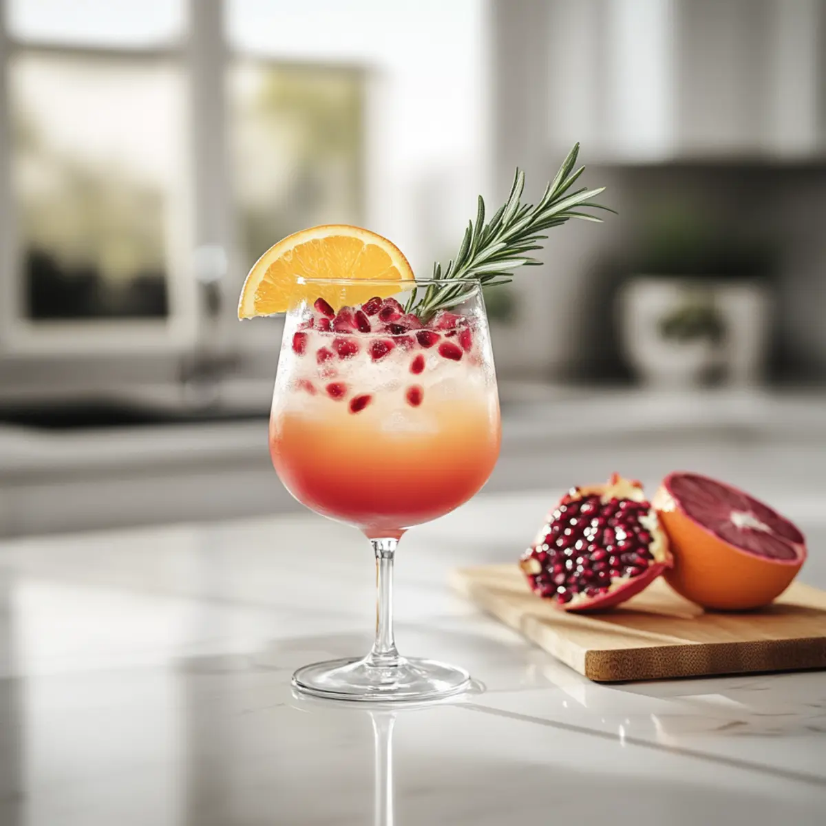 Orange Pomegranate Mocktail