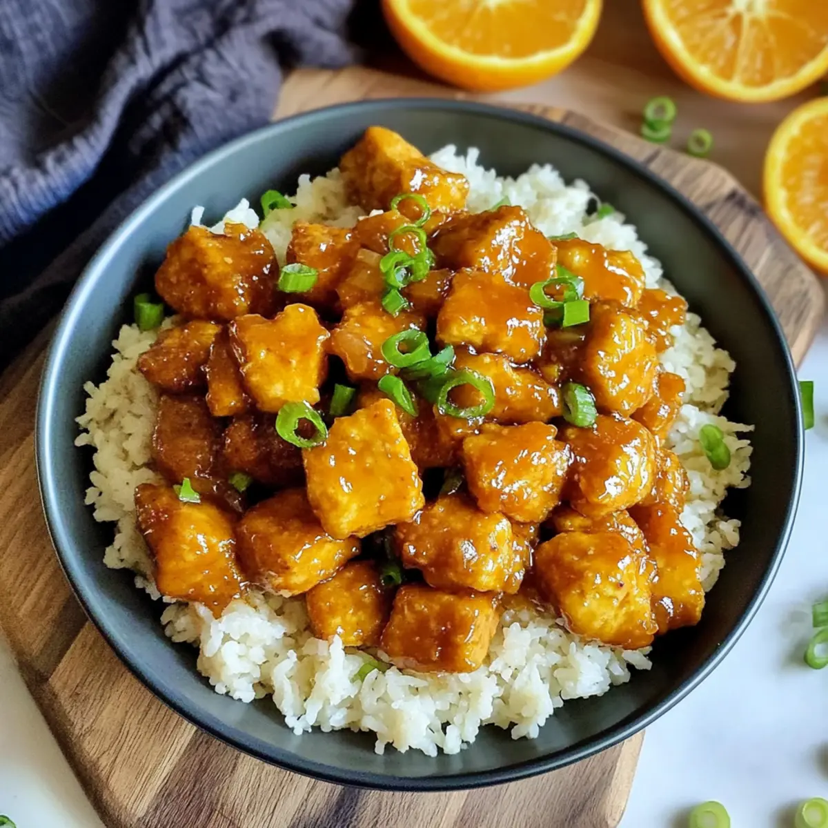 Vegan Orange Chicken (Tofu)