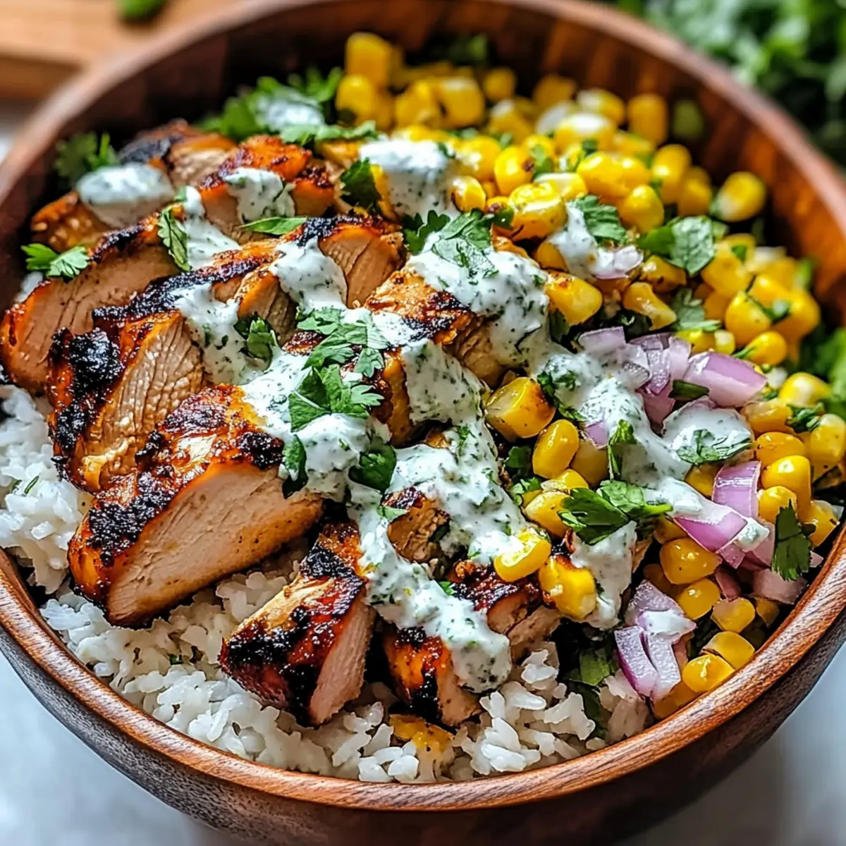 Street Corn Chicken Bowl