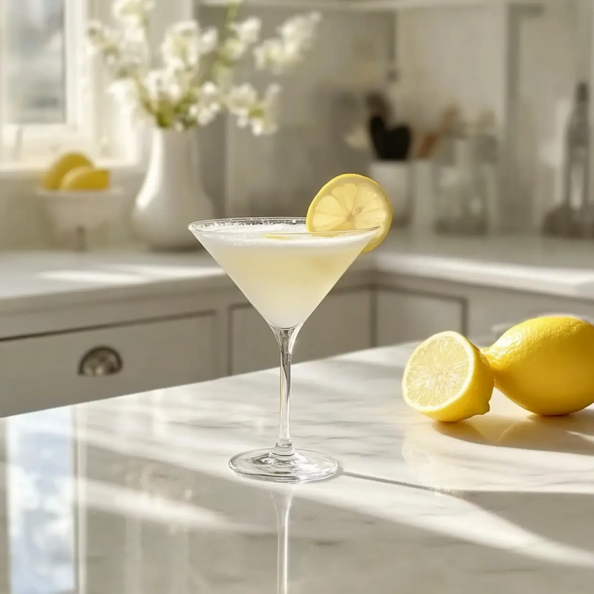 Lemon Drop Martini Mocktail
