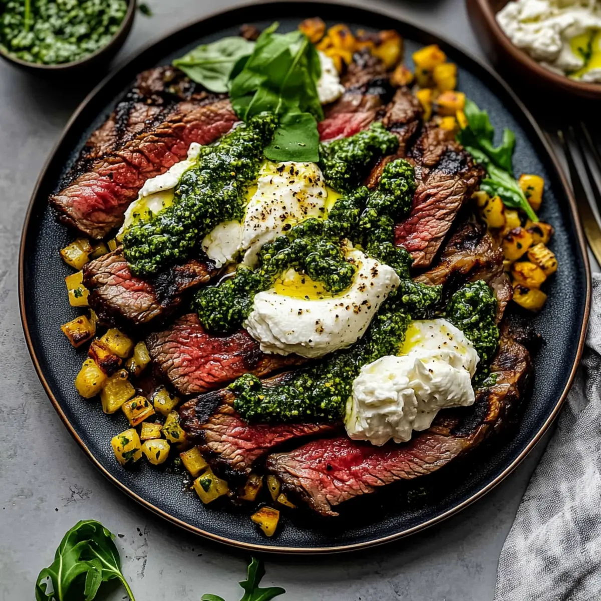 Pesto Steak