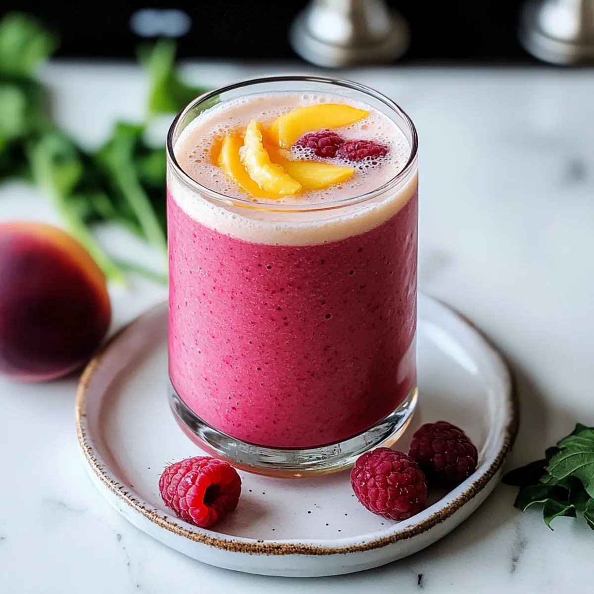 Raspberry Peach Smoothie