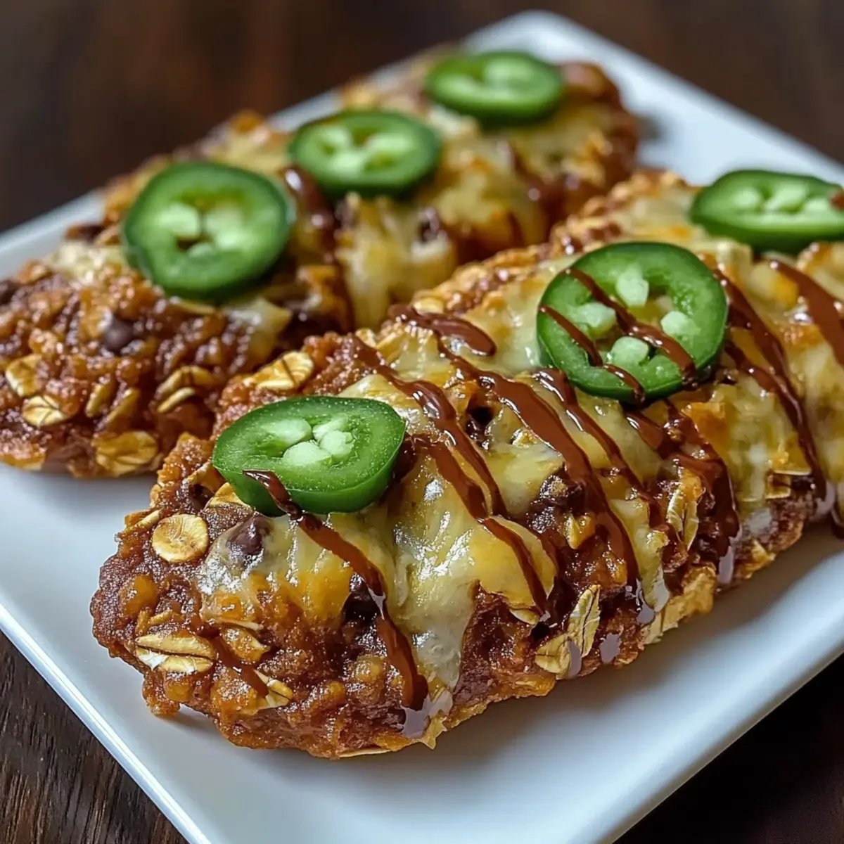 Sticky BBQ Chicken Zucchini Boats