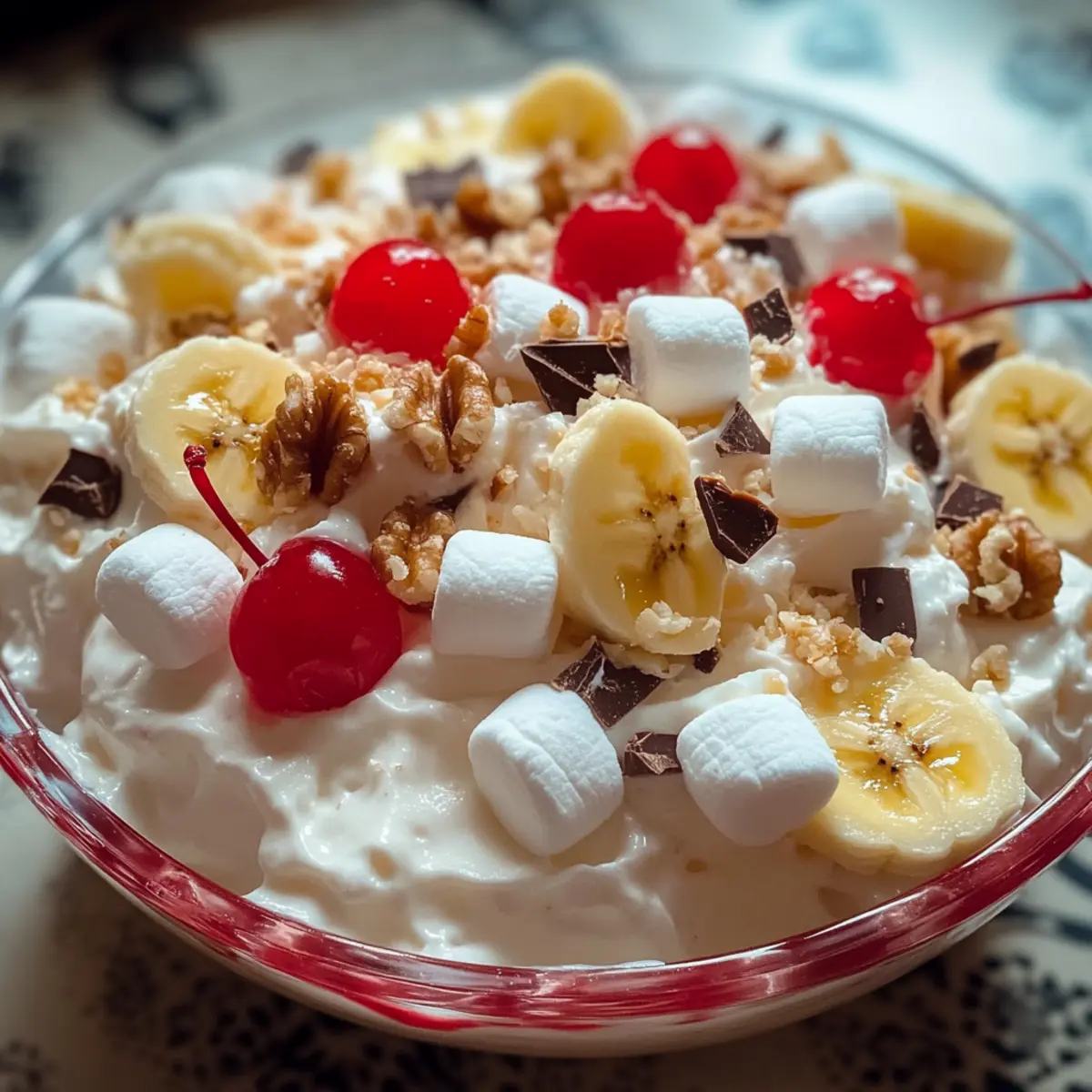 Banana Split Fluff Salad