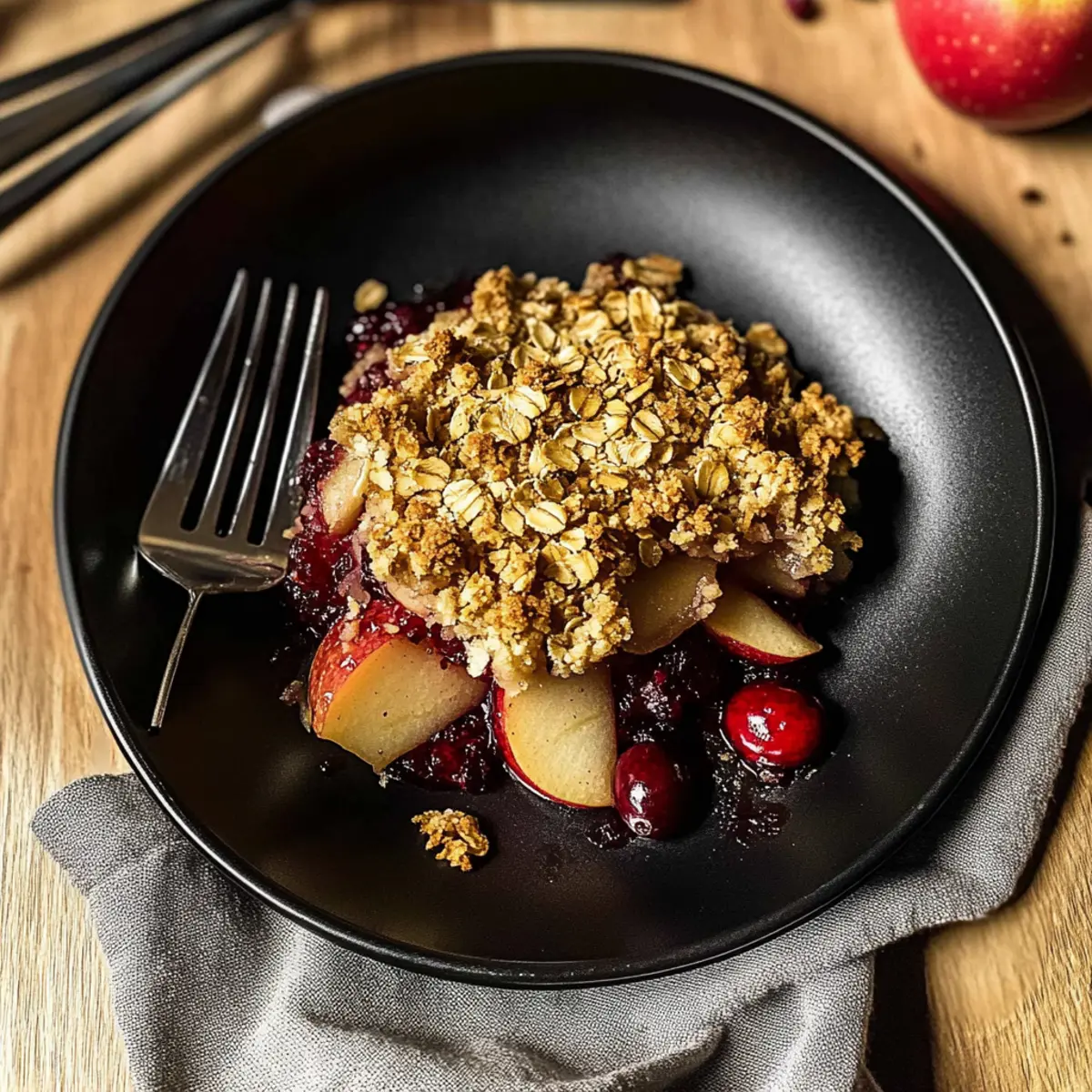 Apple Cranberry Crisp