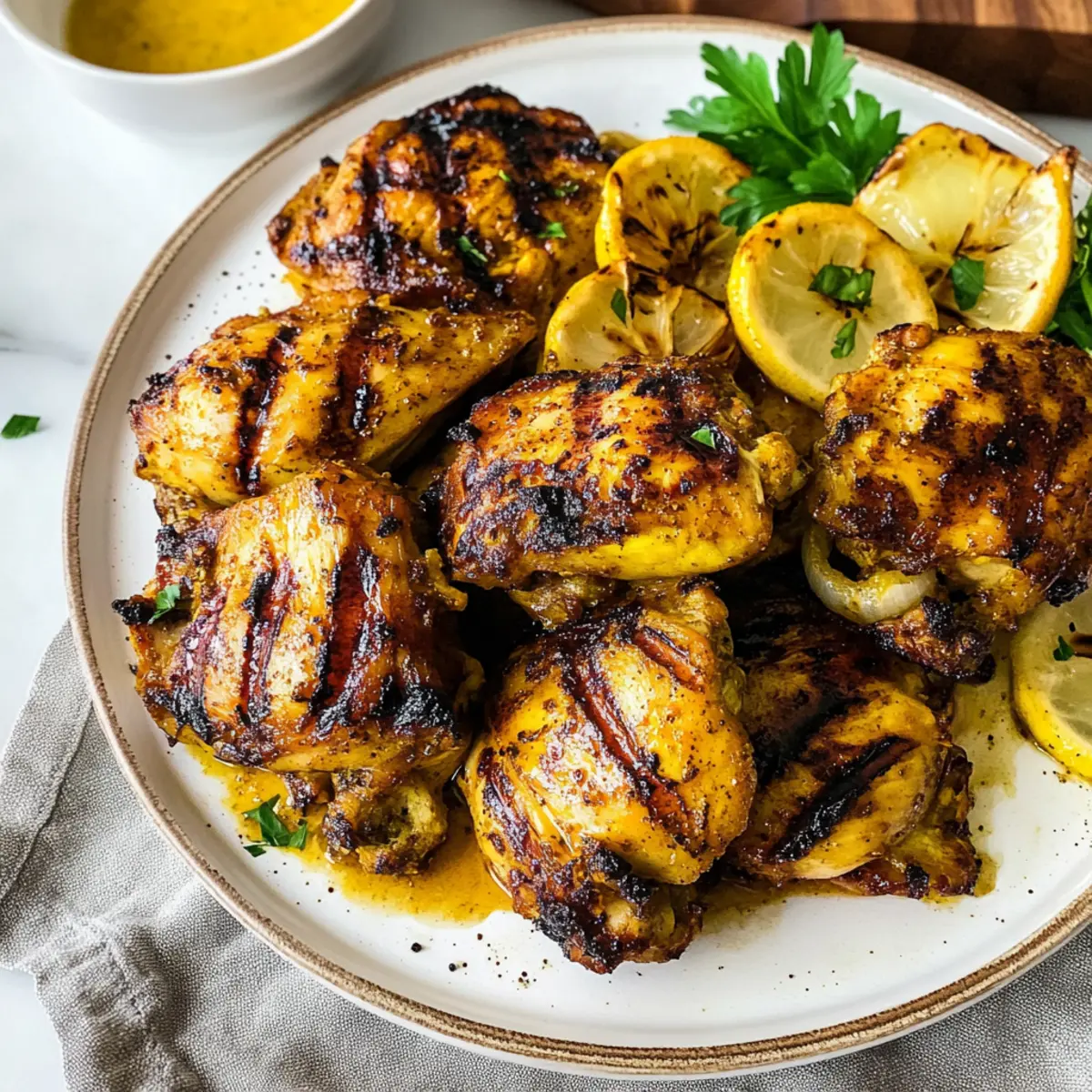 grilled turmeric chicken thighs