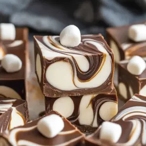 Marshmallow Swirl Fudge