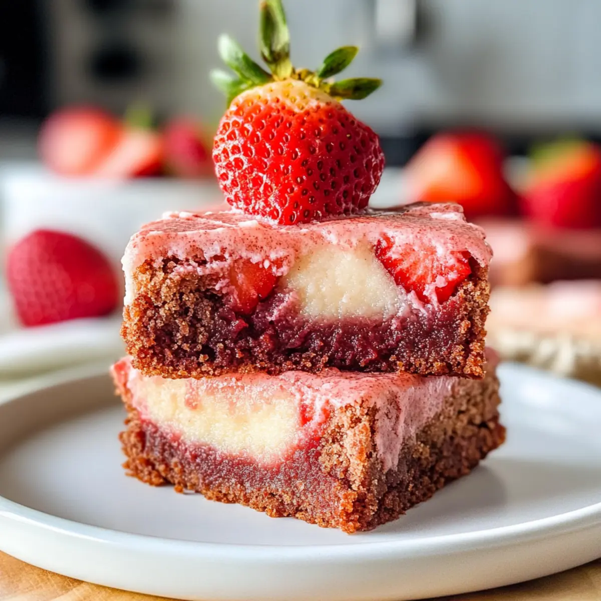 Strawberry Brownies