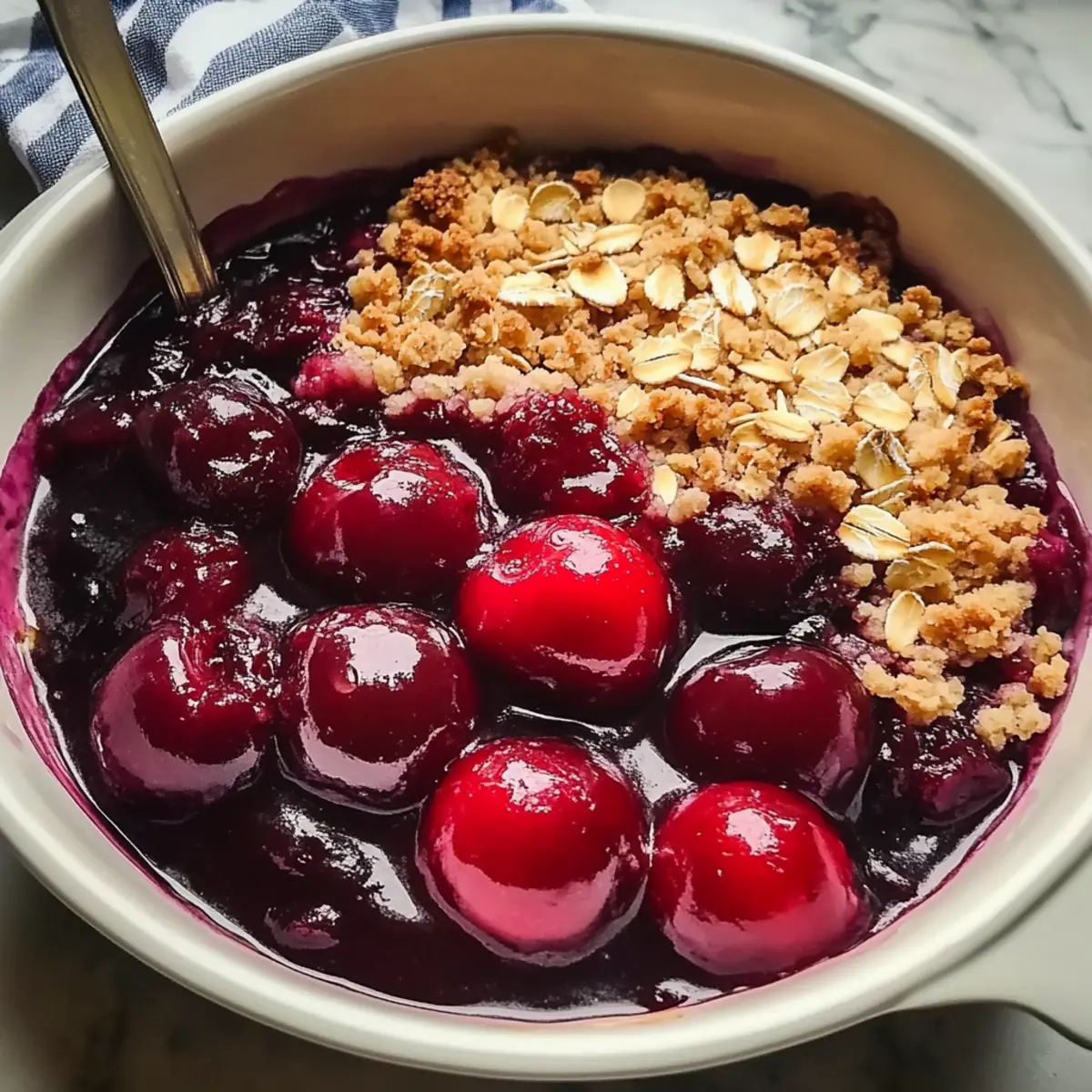 Homemade Cherry Crisp