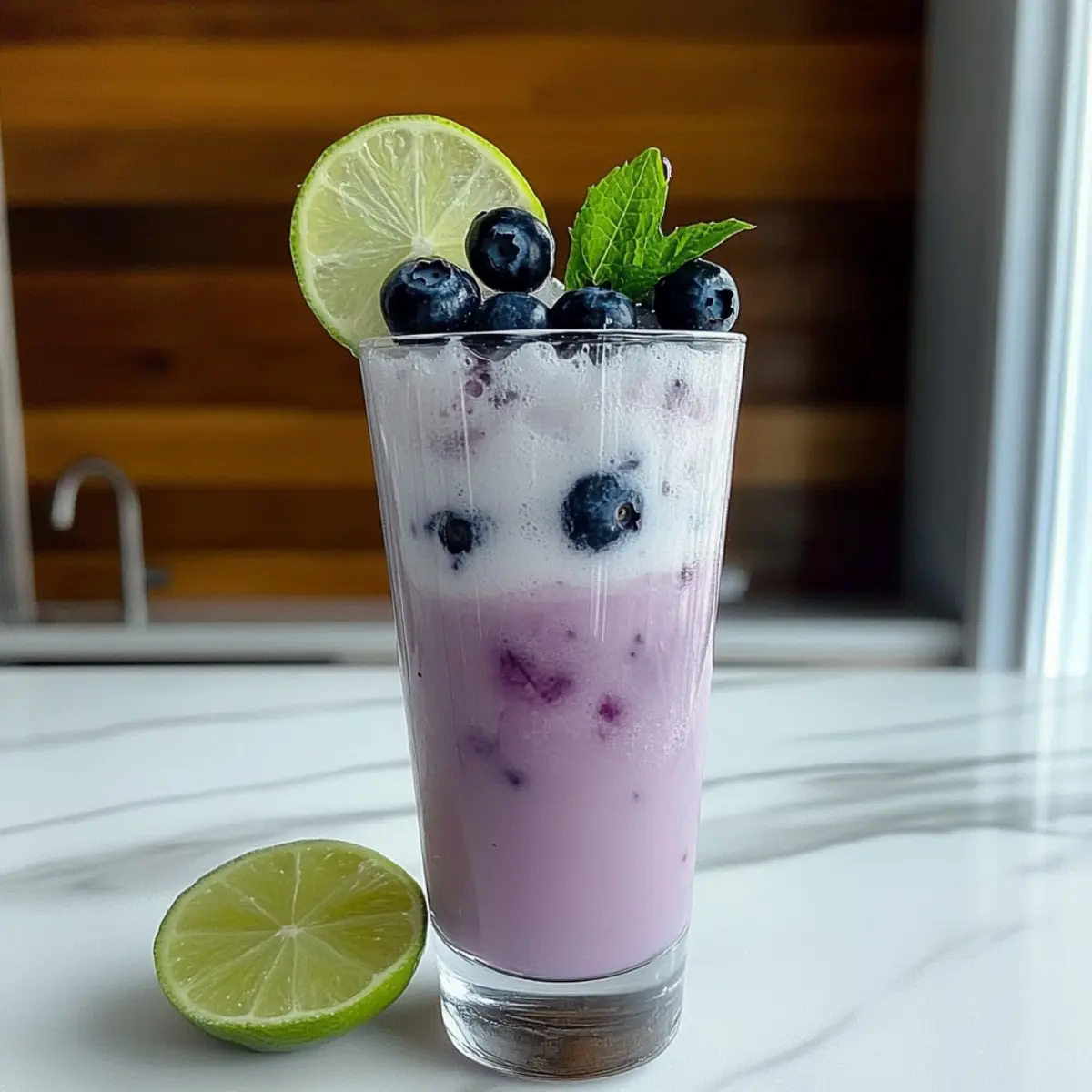 Blueberry Coconut Cooler Mocktail