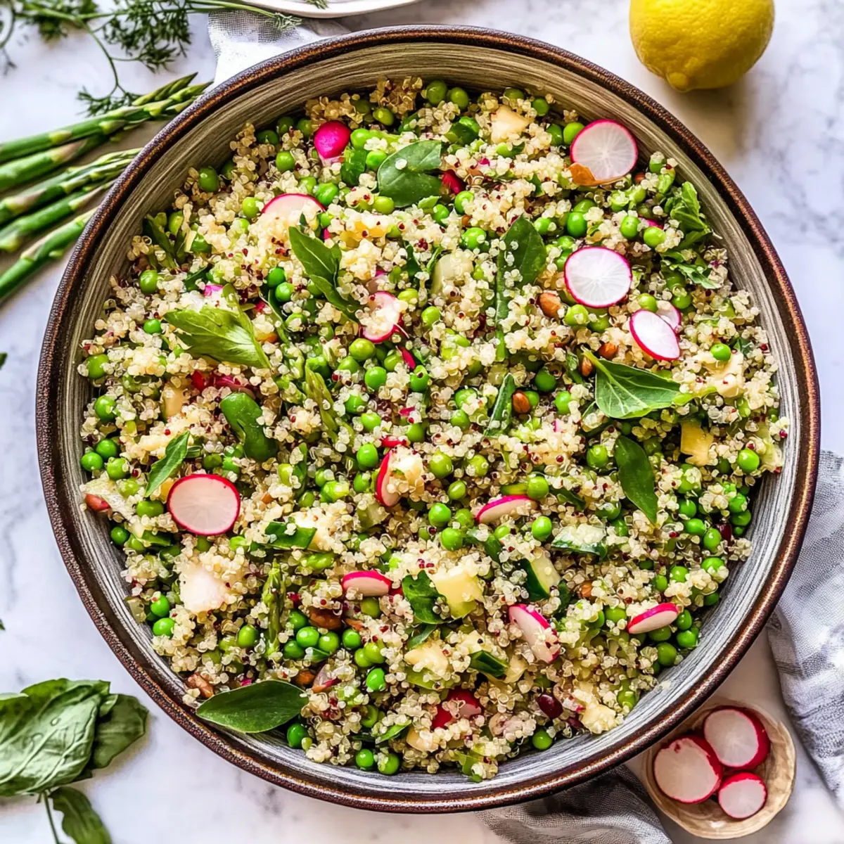 Spring Vegetable Quinoa Salad