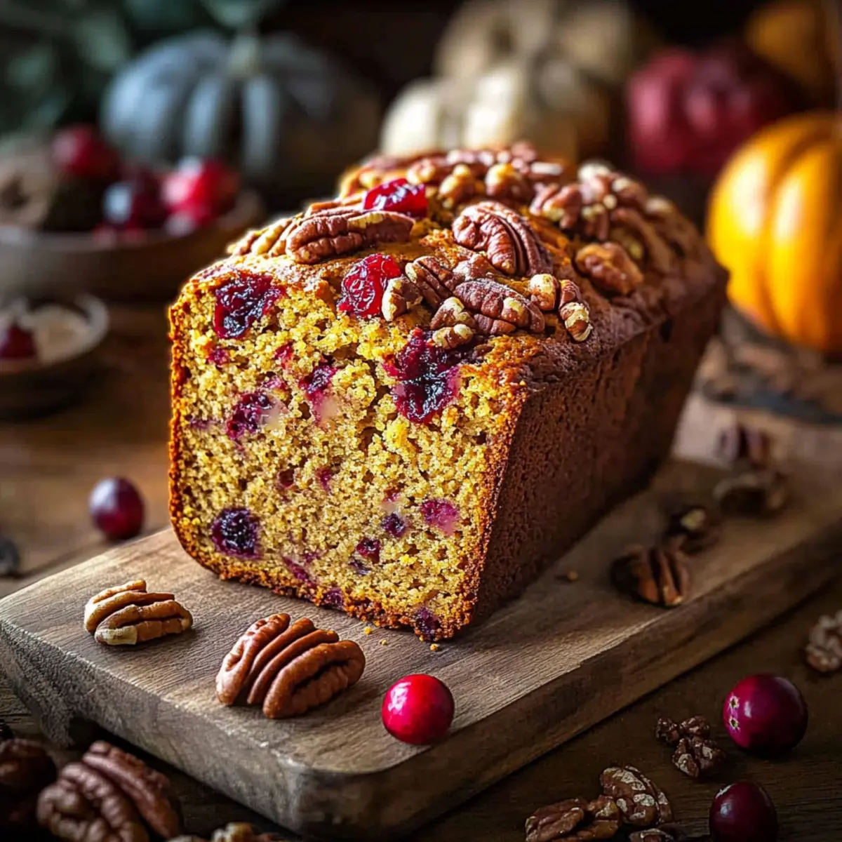 Cranberry Pecan Pumpkin Bread