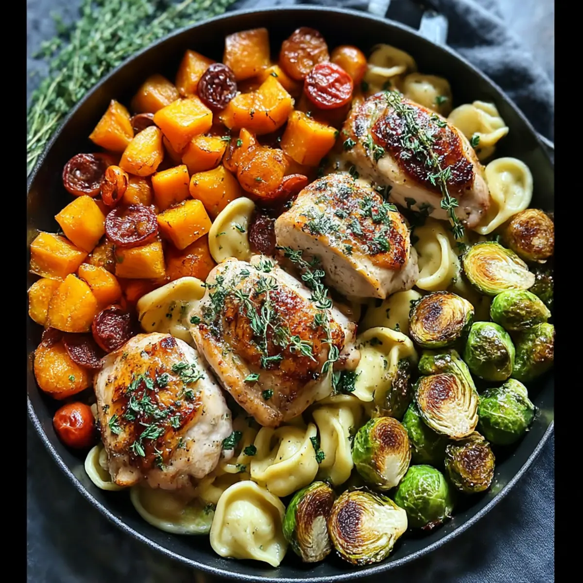 Hearty Chicken Dinner with Roasted Vegetables