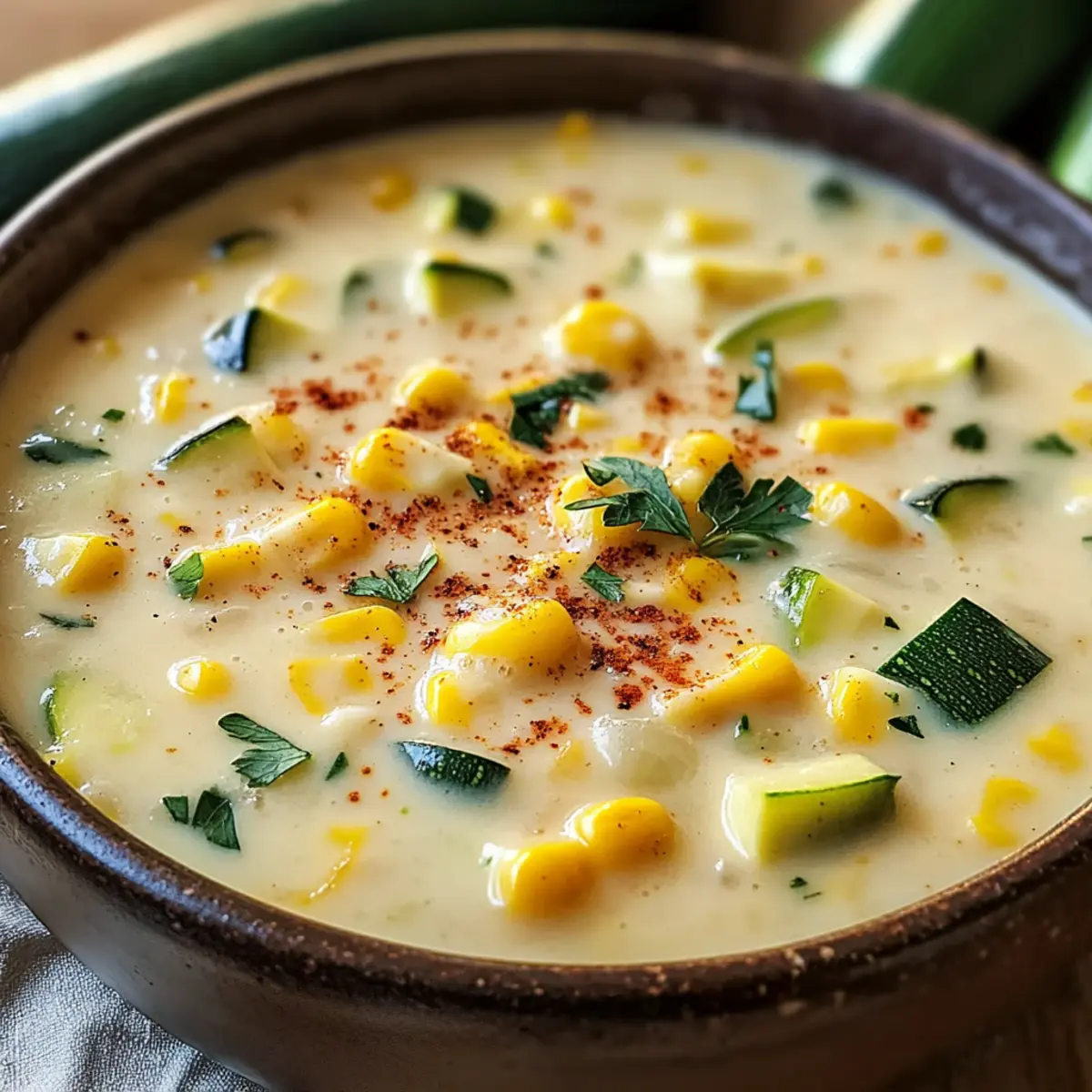 Summer Corn and Zucchini Chowder