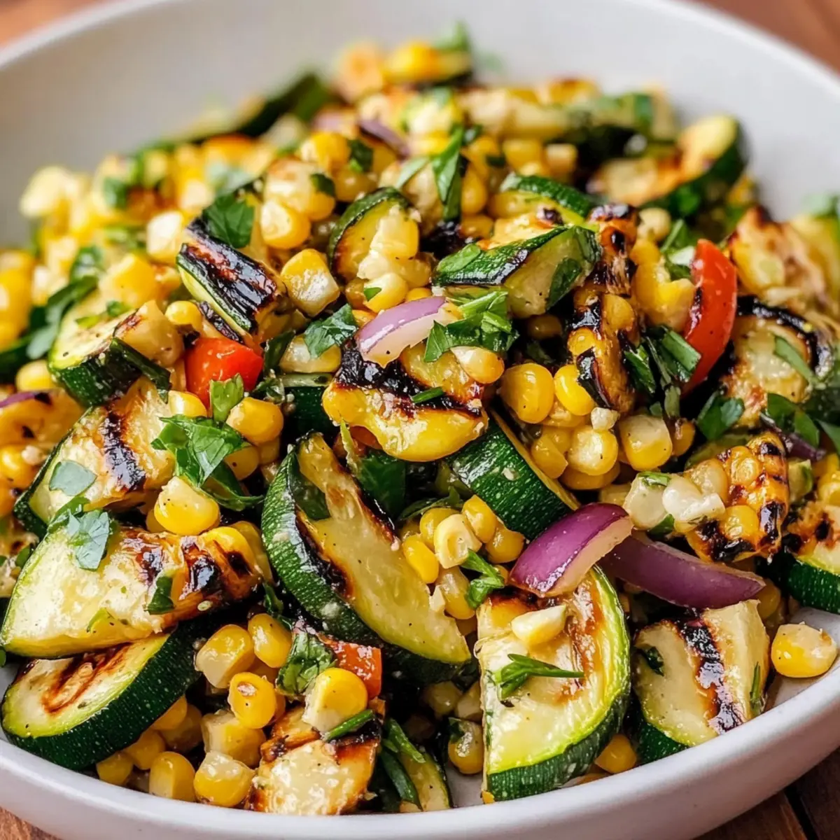 Grilled Corn and Zucchini Salad