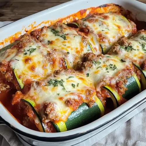 Zucchini Roll Up Lasagna