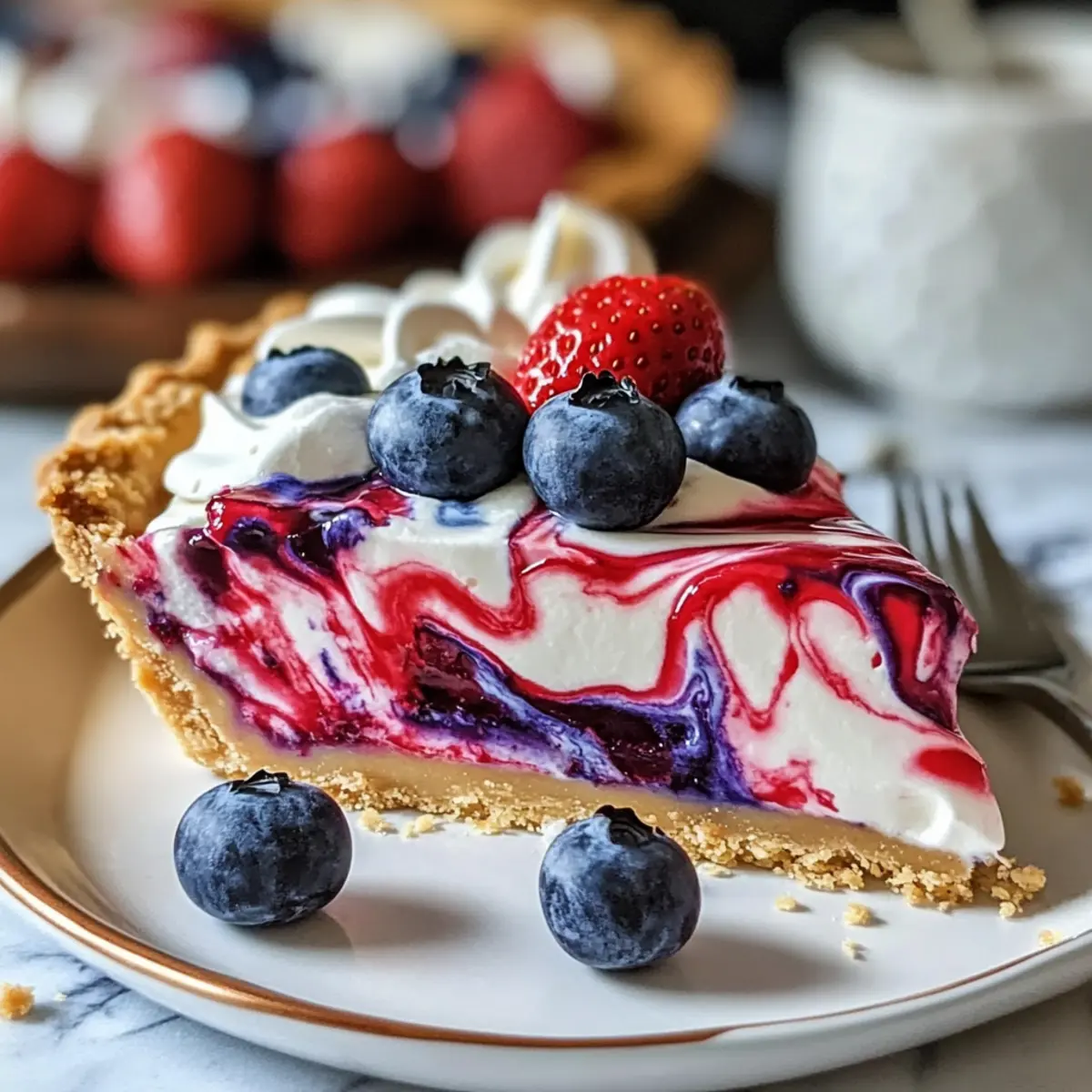 4th of July Swirl Pie