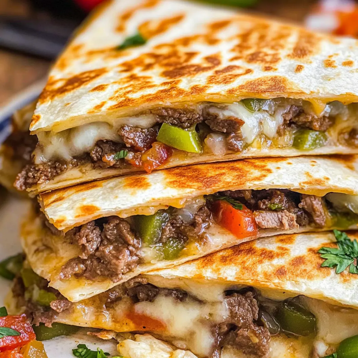Philly Cheesesteak Quesadilla